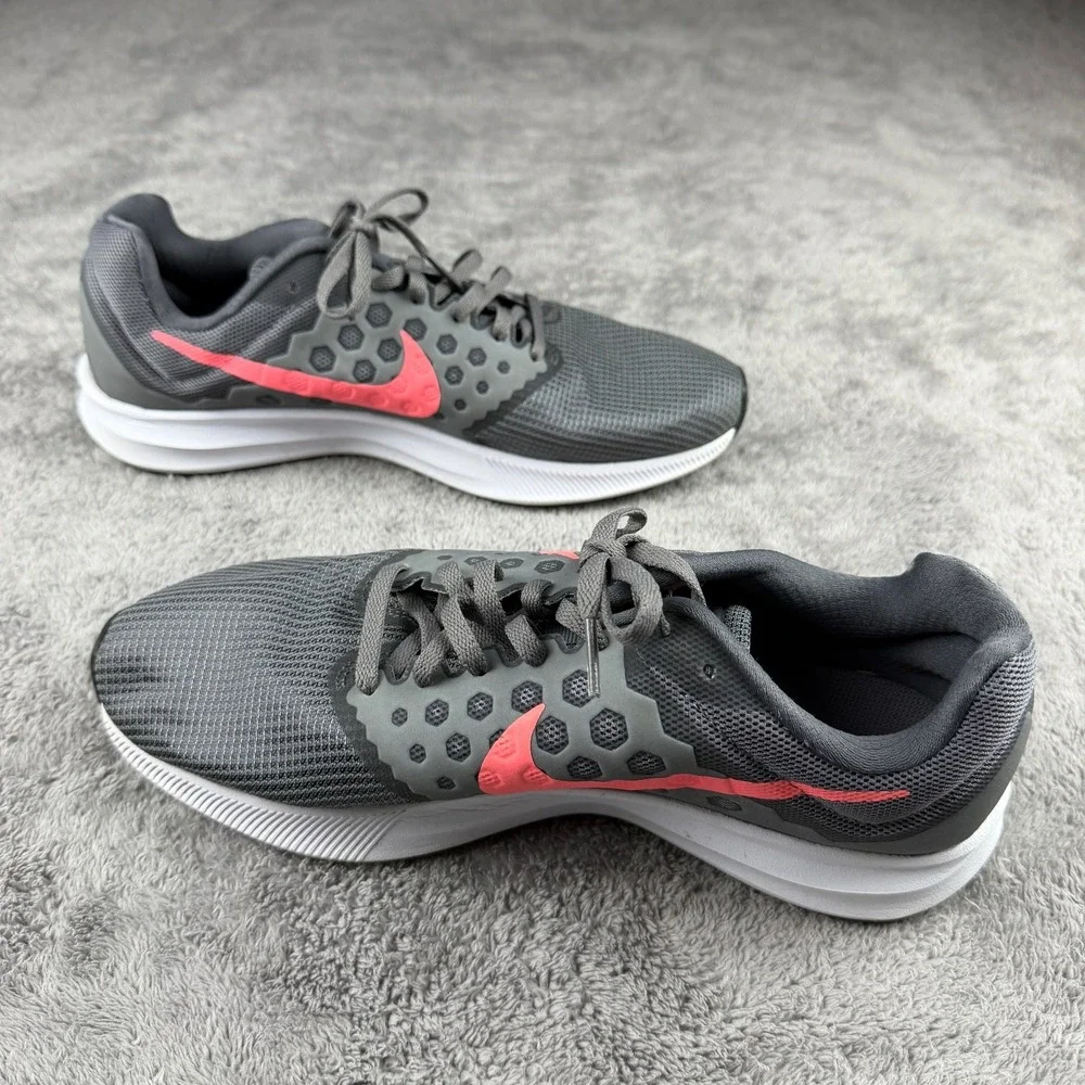 Nike Downshifter 7 Lava Running Shoes 852466-001‎ Womens 10 Gray Pink